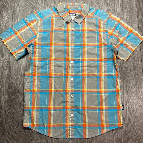 Patagonia Other - Patagonia Common Threads Plaid Button Up Short Sleeve Shirt Men's Large